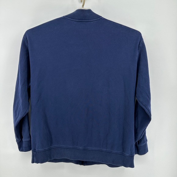 Polo Ralph Lauren Mens Navy White Track Jacket Interlock Full Zip Pony XLT - Picture 9 of 10